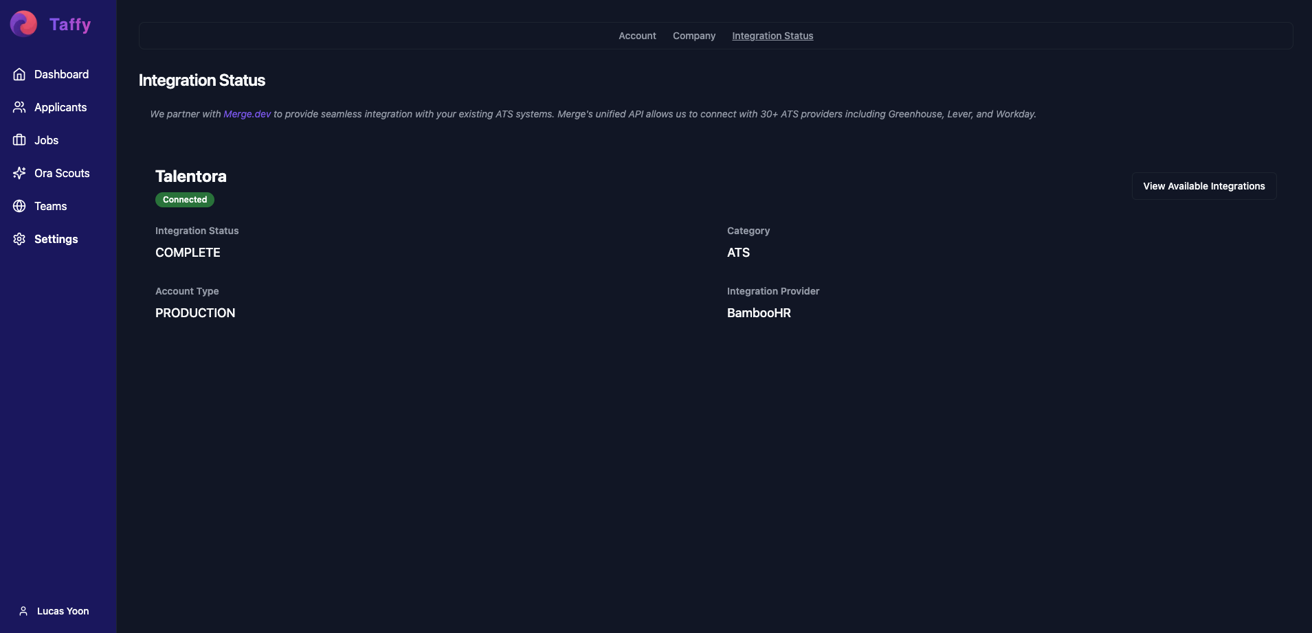 Instant ATS Integration